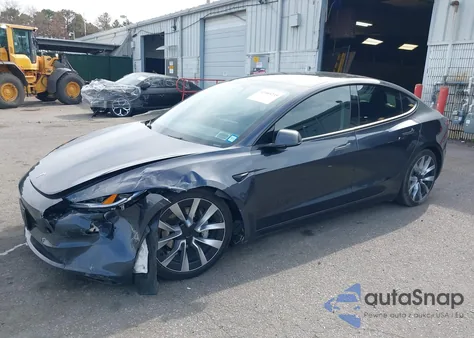 2024 Tesla Model 3 Long Range Dual Motor All-Wheel Drive/Rear-Wheel Drive from USA, damaged, VIN 5YJ3E1EA4RF742745